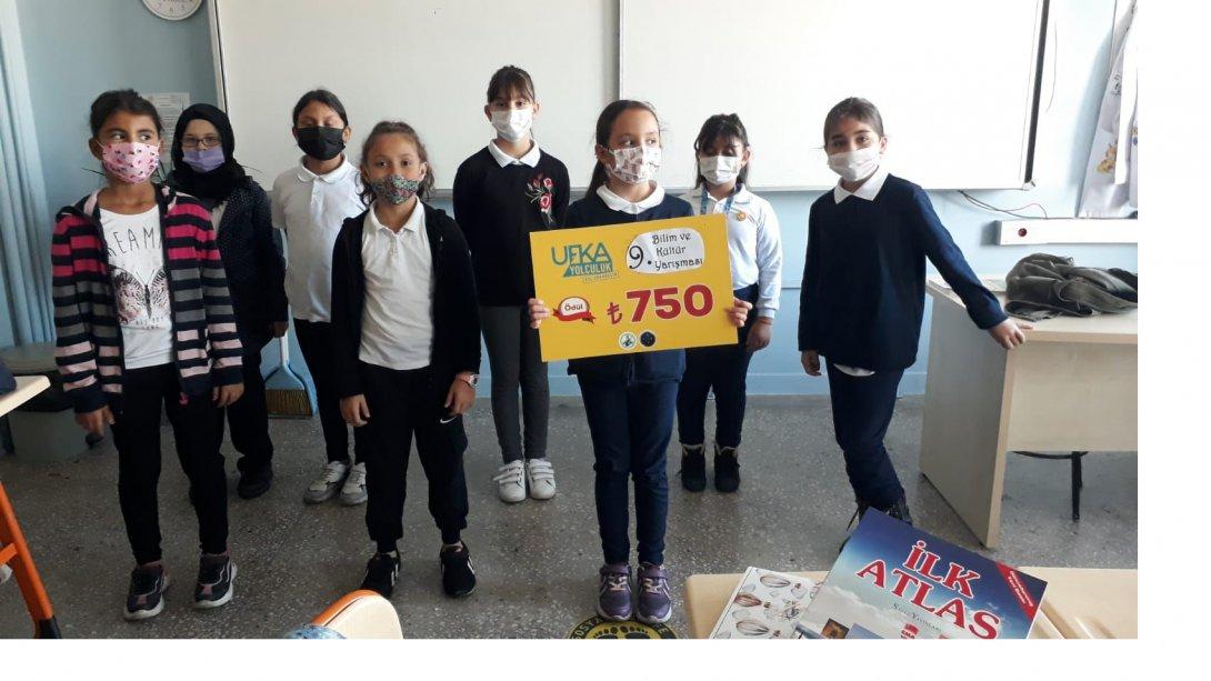 Ufka Yolculuk Bilgi Ve Kültür Yarışması İlkokul  Giresun İl 1.si Piraziz'den Ece HAN oldu
