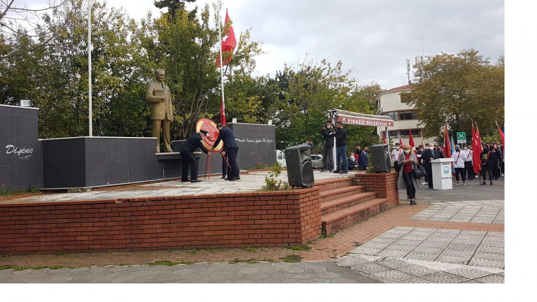 29 Ekim Cumhuriyet Bayramı Kutlamaları Atatürk Anıtına Çelenk Sunma Töreni İle Başladı