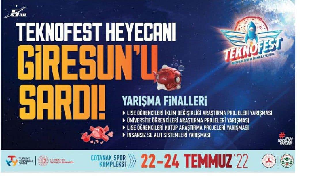 Giresun'u Dünyanın En Büyük Havacılık Festivali Olan TEKNOFEST Heyecanı Sardı!